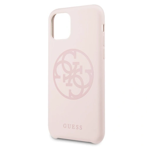 Kup Guess Apple Case GUHCN58LS4GLP iPhone 11 Pro hellrosa/hellrosa Hartschalenetui Silikon 4G Tone On Tone - GUE165PNK - {ean13} - Sklep Home Screen