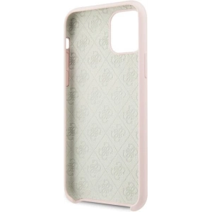Kup Etui Guess GUHCN58LS4GLP Apple iPhone 11 Pro light pink/jasnoróżowy hard case Silicone 4G Tone On Tone - GUE165PNK - {ean13} - Sklep Home Screen