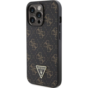 Buy Guess GUHCP15XPG4GPK Apple iPhone 15 Pro Max hardcase 4G Triangle Metal Logo black - GUE3305 - {ean13} - Home Screen Store Europe