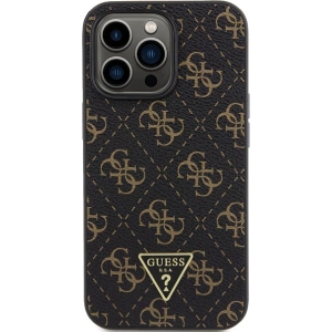 Buy Guess GUHCP15XPG4GPK Apple iPhone 15 Pro Max hardcase 4G Triangle Metal Logo black - GUE3305 - {ean13} - Home Screen Store Europe