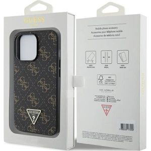 Buy Guess GUHCP15XPG4GPK Apple iPhone 15 Pro Max hardcase 4G Triangle Metal Logo black - GUE3305 - {ean13} - Home Screen Store Europe