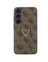 Guess GUHCS24LPGS4TDW Samsung Galaxy S24 Ultra hardcase Grip Stand 4G Triangle Strass brown