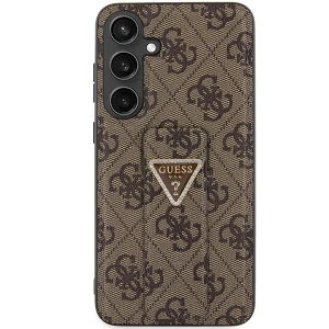 Kup Etui Guess GUHCS24SPGS4TDW Samsung Galaxy S24 hardcase Grip Stand 4G Triangle Strass brązowy/brown - GUE3308 - {ean13} - Sklep Home Screen