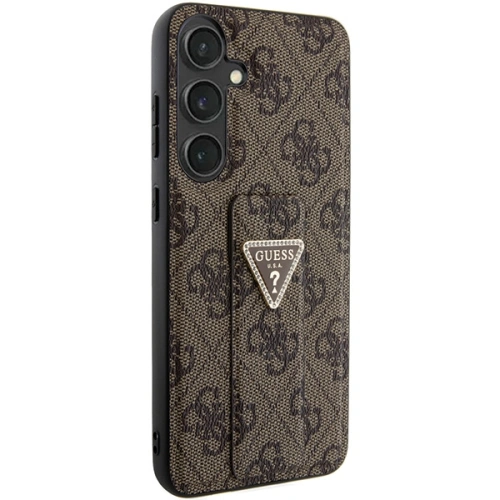 Kup Etui Guess GUHCS24SPGS4TDW Samsung Galaxy S24 hardcase Grip Stand 4G Triangle Strass hnědý/brown - GUE3308 - {ean13} - Sklep Home Screen