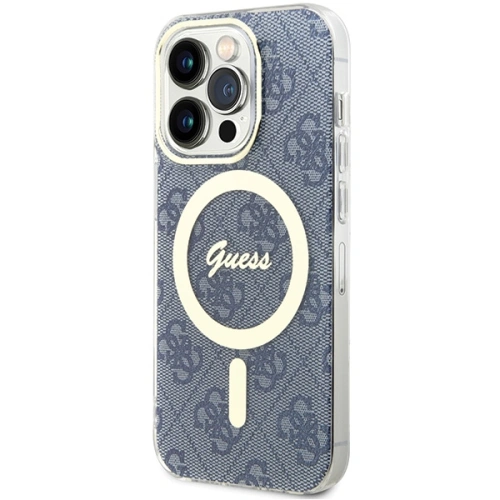 Kup Etui Guess GUHMP15LH4STB Apple iPhone 15 Pro kemény tok IML 4G MagSafe kék/blue - GUE3309 - {ean13} - Sklep Home Screen