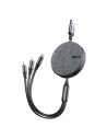 Kabel USB Baseus Fabric 3w1 USB-C / Lightning / Micro 3,5A 1,2m (šedý)