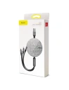 Kup USB kábel Baseus Fabric 3w1 USB-C / Lightning / Micro 3,5A 1,2m (szürke) - BSU631GRY - {ean13} - Sklep Home Screen