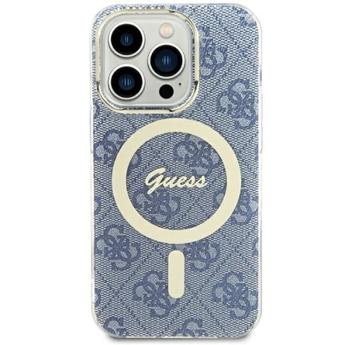 Buy Guess GUHMP15SH4STB Apple iPhone 15 / 14 / 13 hardcase IML 4G MagSafe blue - GUE3311 - {ean13} - Home Screen Store Europe