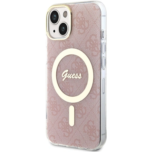 Kup Etui Guess GUHMP15SH4STP Apple iPhone 15 / 14 / 13 hardcase IML 4G MagSafe roz/rozaliu - GUE3312 - {ean13} - Sklep Home Screen