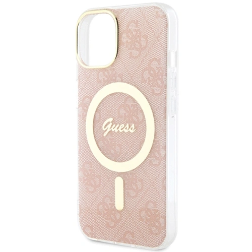 Kup Etui Guess GUHMP15SH4STP Apple iPhone 15 / 14 / 13 hardcase IML 4G MagSafe roz/rozaliu - GUE3312 - {ean13} - Sklep Home Screen