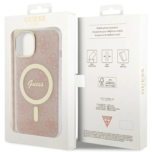 Kup Etui Guess GUHMP15SH4STP Apple iPhone 15 / 14 / 13 hardcase IML 4G MagSafe rózsaszín/pink - GUE3312 - {ean13} - Sklep Home Screen