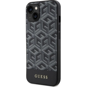 Buy Guess GUHMP15SHGCFSEK Apple iPhone 15 / 14 / 13 hardcase GCube Stripes MagSafe black - GUE3313 - {ean13} - Home Screen Store Europe