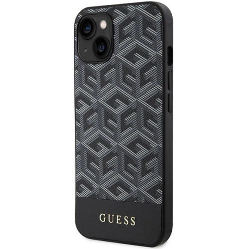 Buy Guess GUHMP15SHGCFSEK Apple iPhone 15 / 14 / 13 hardcase GCube Stripes MagSafe black - GUE3313 - {ean13} - Home Screen Store Europe
