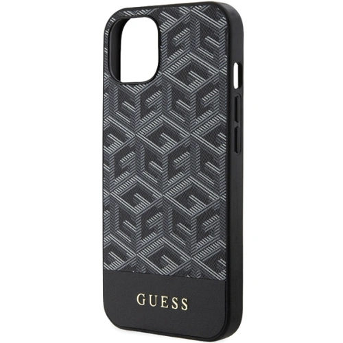 Buy Guess GUHMP15SHGCFSEK Apple iPhone 15 / 14 / 13 hardcase GCube Stripes MagSafe black - GUE3313 - {ean13} - Home Screen Store Europe