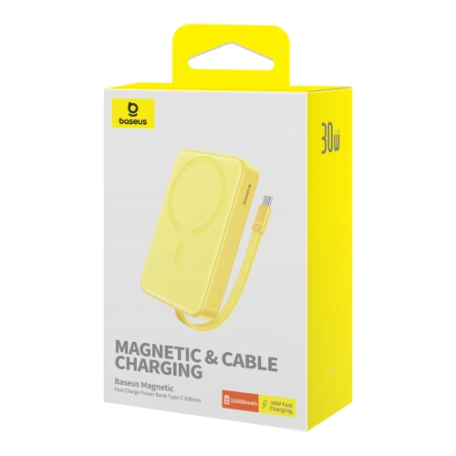 Kup Baseus Baterie Externă Magnetic Mini 10000mAh 30W USB-C cu încărcare wireless MagSafe + cablu USB-C încorporat - BSU4847 - {ean13} - Sklep Home Screen