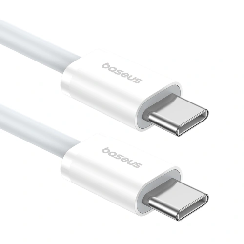 Kup Cablul Baseus Superior Series ll USB-C / USB-C 30W 480Mb/s 1m alb - BSU4848 - {ean13} - Sklep Home Screen