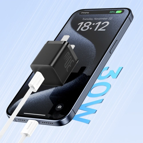 Kup Cablul Baseus Superior Series ll USB-C / USB-C 30W 480Mb/s 1m alb - BSU4848 - {ean13} - Sklep Home Screen