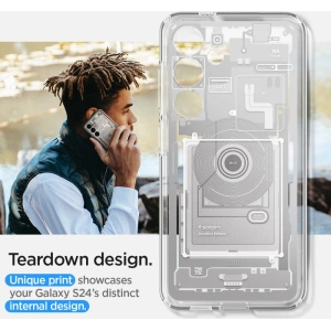 Kup Etui Spigen Ultra Hybrid Samsung Galaxy S24 Zero One White - SPN3350 - {ean13} - Sklep Home Screen