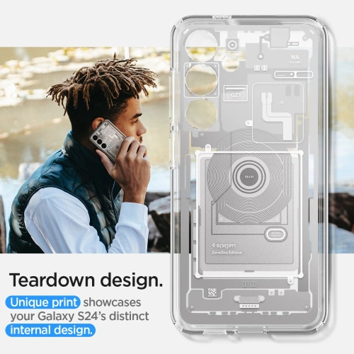 Kup Etui Spigen Ultra Hybrid Samsung Galaxy S24 Zero One White - SPN3350 - {ean13} - Sklep Home Screen