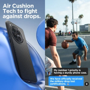 Etui Spigen Liquid Air OnePlus 12 Matná Černá