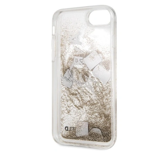 Kup Karl Lagerfeld KLHCI8KSICGO Apple iPhone SE 2022/SE 2020/8/7 zlatý/gold tvrdý obal Iconic Liquid Glitter - KLD077GLD - {ean13} - Sklep Home Screen