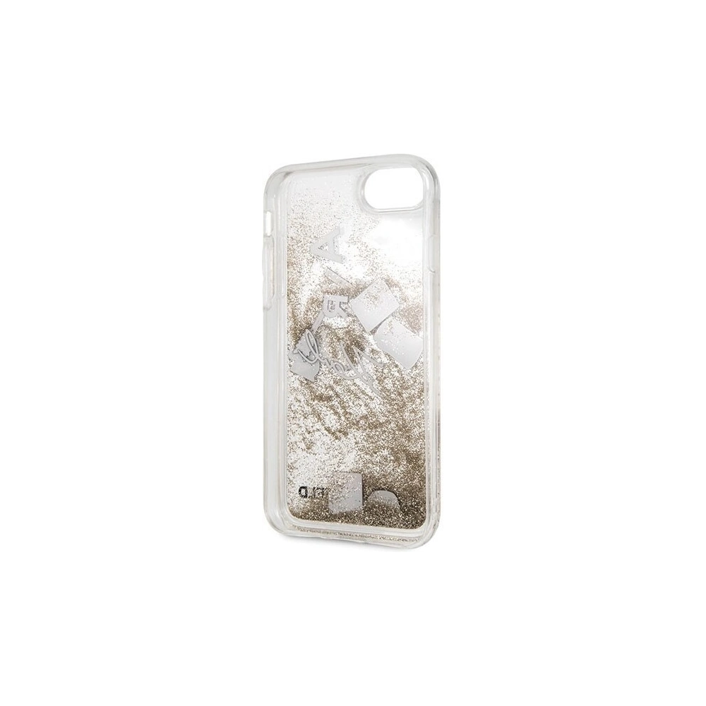 Karl Lagerfeld KLHCI8KSICGO Apple iPhone SE 2022/SE 2020/8/7 złoty/gold hard case Iconic Liquid Glitter