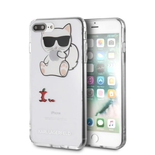 Kup Karl Lagerfeld KLHCI8LCFA hardcase transparent pentru iPhone 7/8 Plus Choupette Fun - KLD080CL - {ean13} - Sklep Home Screen