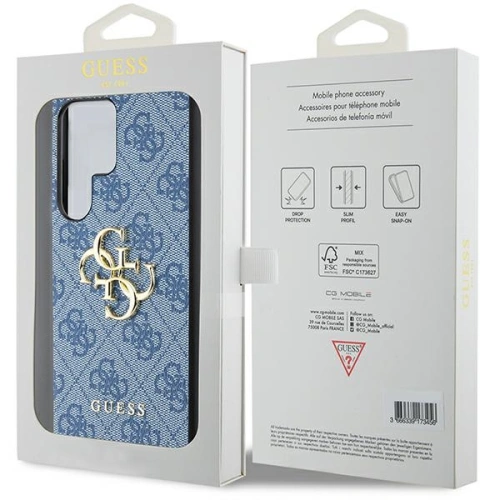 Buy Guess GUHCS24L4GMGBL Samsung Galaxy S24 Ultra hardcase 4G Big Metal Logo blue - GUE3316 - {ean13} - Home Screen Store Europe