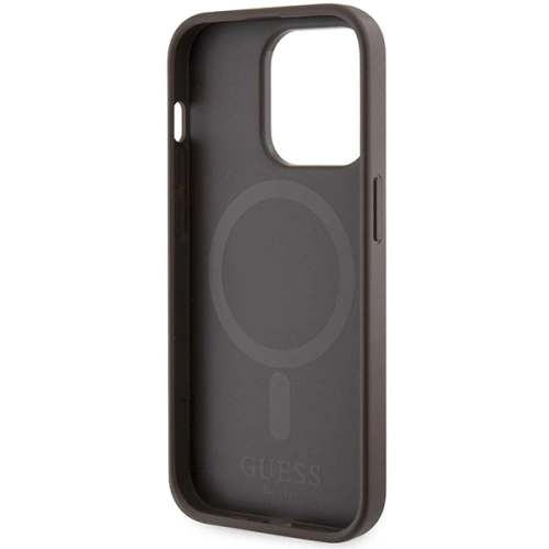 Kup Case Guess GUHMP15LP4RPSW Apple iPhone 15 Pro Hardcase 4G Gedruckte Streifen MagSafe braun/brown - GUE3319 - {ean13} - Sklep Home Screen