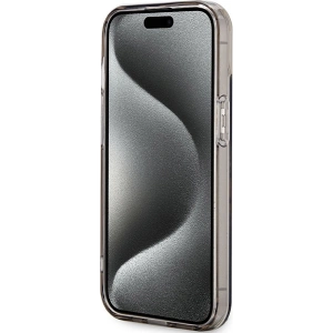 Buy Guess GUHMP15SHFWFCK Apple iPhone 15 / 14 / 13 hardcase IML Flowers Wreatch MagSafe black - GUE3320 - {ean13} - Home Screen Store Europe