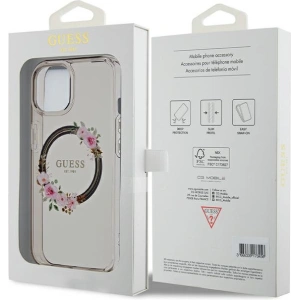 Kup Etui Guess GUHMP15SHFWFCK Apple iPhone 15 / 14 / 13 hardcase IML Virágkoszorú MagSafe fekete/black - GUE3320 - {ean13} - Sklep Home Screen