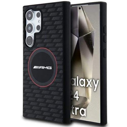 Kup Etui AMG AMHMS24L23SMRK Samsung Galaxy S24 Ultra tvrdý kryt silikonový uhlíkový vzor MagSafe černý/black - MRS95 - {ean13} - Sklep Home Screen