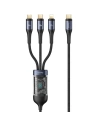 Kup Cablu 3 în 1 USAMS US-SJ600 USB-C / Lightning / microUSB / USB-C 100W 1,2m negru/black - USA1042 - {ean13} - Sklep Home Screen