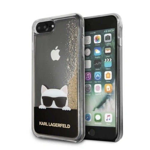 Kup Karl Lagerfeld KLHCI8LCHPEEGO iPhone 7/8 Plus zlatý/hard case Liquid Glitter - KLD085GLD - {ean13} - Sklep Home Screen
