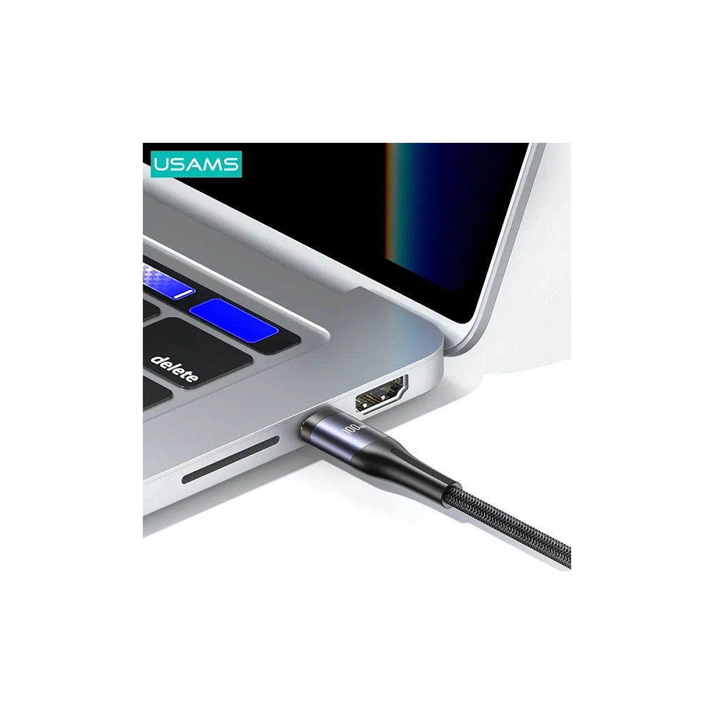 Kabel 3w1 USAMS US-SJ600 USB-C / Lightning / microUSB / USB-C 100W 1,2m czarny/black