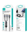 Kup Kabel 3in1 USAMS US-SJ582 USB-A / Lightning / microUSB / USB-C 66W 1,2m schwarz - USA1043 - {ean13} - Sklep Home Screen