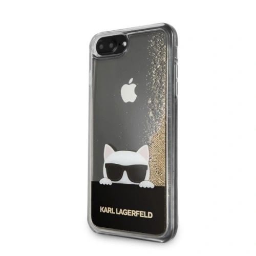Kup Karl Lagerfeld KLHCI8LCHPEEGO iPhone 7/8 Plus aur/złoty carcasă dură Liquid Glitter - KLD085GLD - {ean13} - Sklep Home Screen