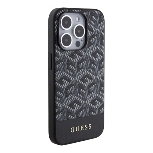 Kup Case Guess GUHMP15XHGCFSEK Apple iPhone 15 Pro Max Hardcase GCube Stripes MagSafe schwarz/black - GUE3322 - {ean13} - Sklep Home Screen