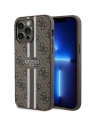 Etui Guess GUHMP15XP4RPSW Apple iPhone 15 Pro Max hardcase 4G Printed Stripes MagSafe maro/brown