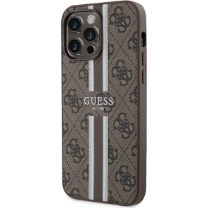 Kup Etui Guess GUHMP15XP4RPSW Apple iPhone 15 Pro Max hardcase 4G Printed Stripes MagSafe brązowy/brown - GUE3323 - {ean13} - Sklep Home Screen