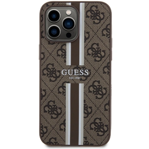 Kup Etui Guess GUHMP15XP4RPSW Apple iPhone 15 Pro Max hardcase 4G Printed Stripes MagSafe barna/brown - GUE3323 - {ean13} - Sklep Home Screen