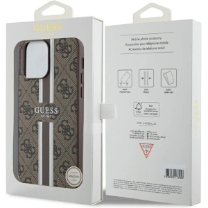 Kup Etui Guess GUHMP15XP4RPSW Apple iPhone 15 Pro Max hardcase 4G Printed Stripes MagSafe brązowy/brown - GUE3323 - {ean13} - Sklep Home Screen