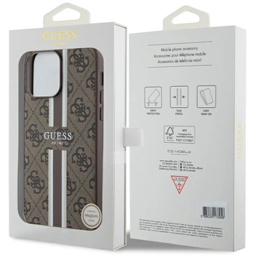 Kup Etui Guess GUHMP15XP4RPSW Apple iPhone 15 Pro Max hardcase 4G Printed Stripes MagSafe barna/brown - GUE3323 - {ean13} - Sklep Home Screen
