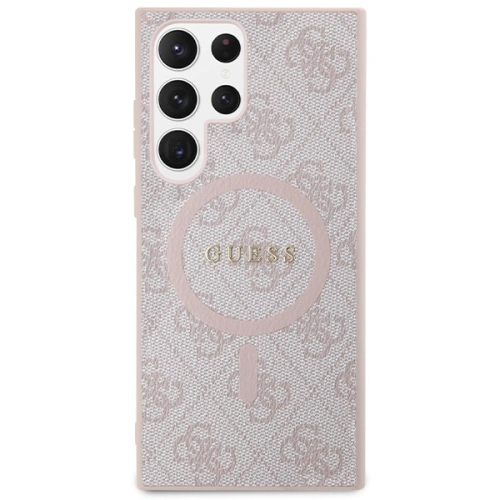 Kup Etui Guess GUHMS24LG4GFRP Samsung Galaxy S24 Ultra hardcase 4G Collection Leather Metal Logo MagSafe růžový/pink - GUE3324 - {ean13} - Sklep Home Screen