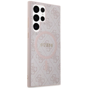 Kup Etui Guess GUHMS24LG4GFRP Samsung Galaxy S24 Ultra hardcase 4G Collection Leather Metal Logo MagSafe różowy/pink - GUE3324 - {ean13} - Sklep Home Screen