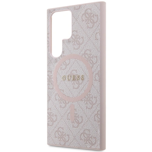 Kup Etui Guess GUHMS24LG4GFRP Samsung Galaxy S24 Ultra hardcase 4G Collection Leather Metal Logo MagSafe růžový/pink - GUE3324 - {ean13} - Sklep Home Screen