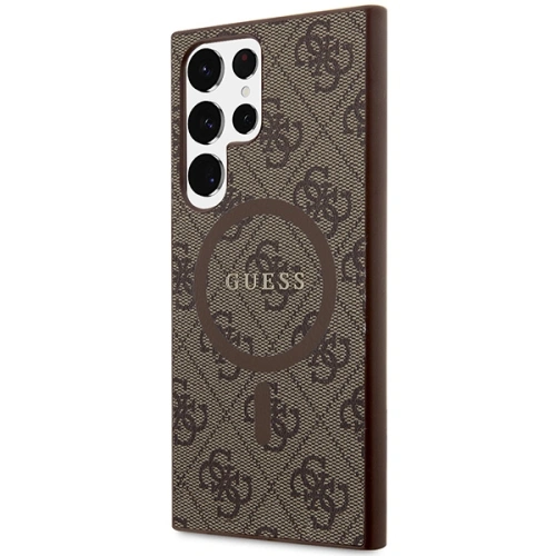 Kup Etui Guess GUHMS24LG4GFRW Samsung Galaxy S24 Ultra hardcase 4G Collection Leather Metal Logo MagSafe hnědý/brown - GUE3325 - {ean13} - Sklep Home Screen