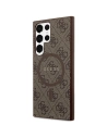 Kup Etui Guess GUHMS24LG4GFRW Samsung Galaxy S24 Ultra hardcase 4G Collection Leather Metal Logo MagSafe hnědý/brown - GUE3325 - {ean13} - Sklep Home Screen
