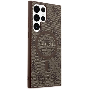 Kup Etui Guess GUHMS24LG4GFRW Samsung Galaxy S24 Ultra kemény tok 4G Kollekció Bőr Fém Logó MagSafe barna/brown - GUE3325 - {ean13} - Sklep Home Screen
