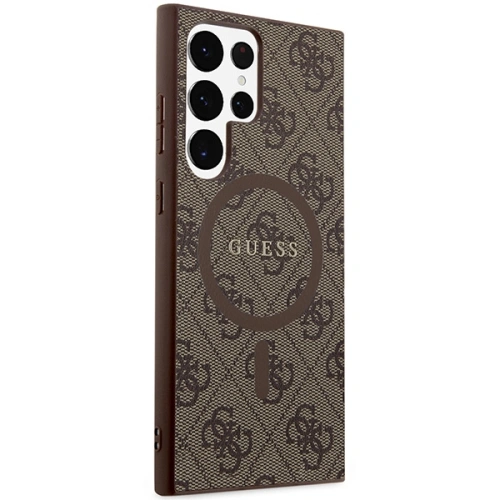 Kup Case Guess GUHMS24LG4GFRW Samsung Galaxy S24 Ultra Hardcase 4G Collection Leder Metall-Logo MagSafe braun/brown - GUE3325 - {ean13} - Sklep Home Screen
